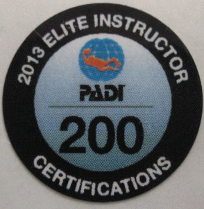 PADI Elite Instructor Award